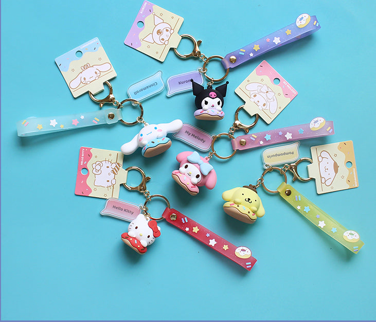 Sanrio Characters Donut Keychain