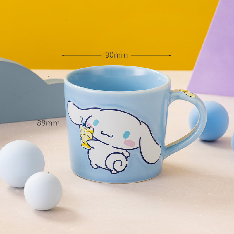 Official Sanrio - Cheerful Character Mug with Cute Handle | Moonguland